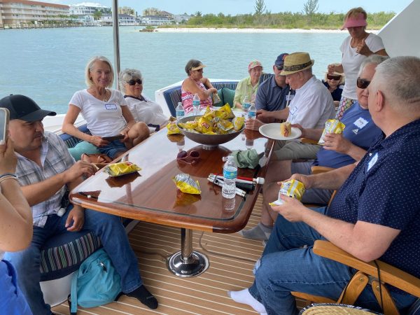 picture of clients aboard the Lady Jane